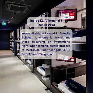 カプセルホテル Kepler Club Klia Terminal 1 - Airside Transit, セパン
